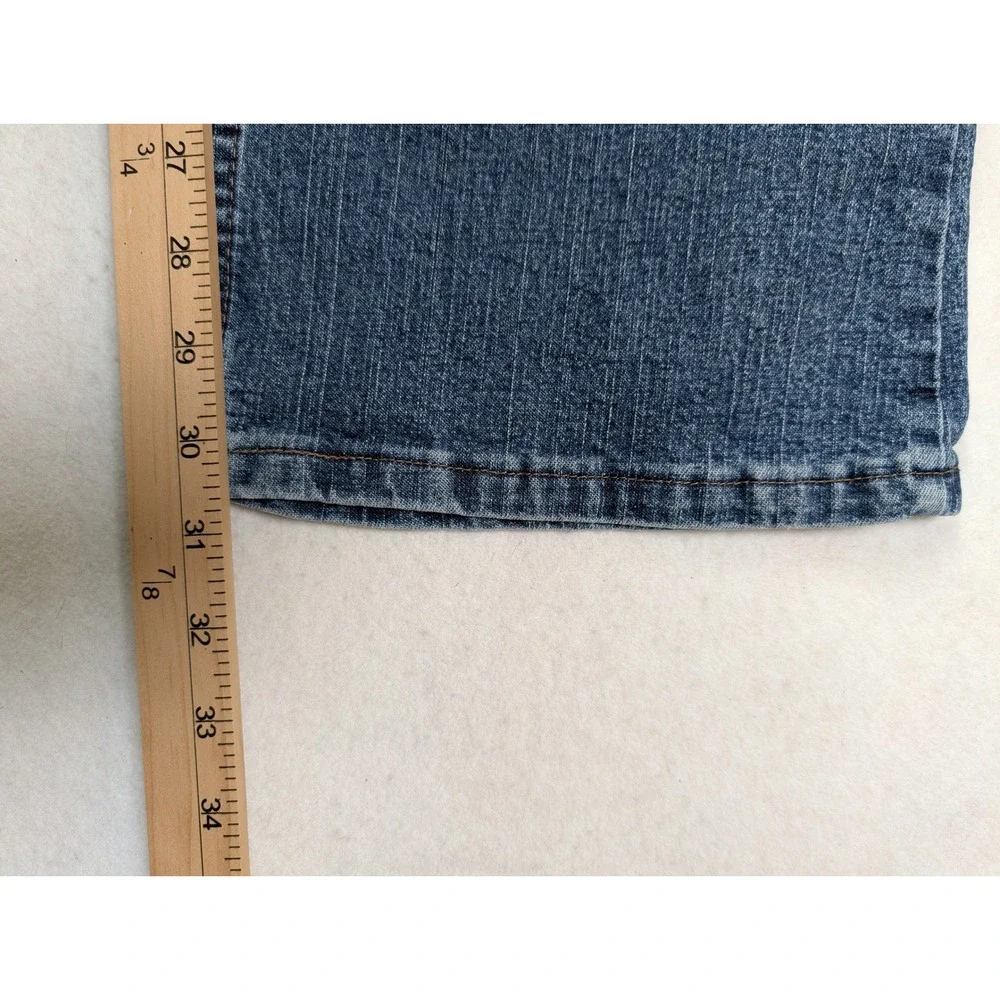Riders by Lee Womens Bootcut Jeans Size 16 M Stretch Denim Dark Wash Blue